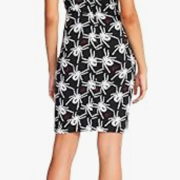 Betsey Johnson Womens Knit Printed Slip Dress size large spider print MRSP $89 - Picture 2 of 5